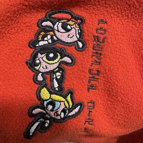 Vintage Powerpuff Girls Fleece Full Zip Vest Women’s Size XL Cartoon Network - Picture 5 of 7